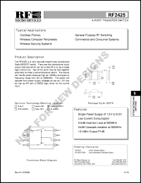 datasheet for RF2425 by RF Micro Devices (RFMD)