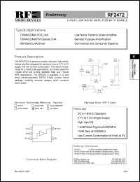 datasheet for RF2472 by RF Micro Devices (RFMD)