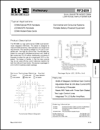 datasheet for RF2489 by RF Micro Devices (RFMD)