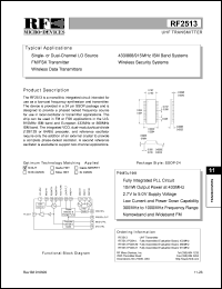 datasheet for RF2513 by RF Micro Devices (RFMD)