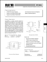 datasheet for RF2608 by RF Micro Devices (RFMD)