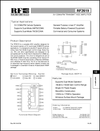 datasheet for RF2619 by RF Micro Devices (RFMD)