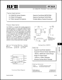 datasheet for RF2629PCBA by RF Micro Devices (RFMD)