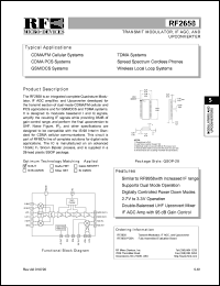 datasheet for RF2658 by RF Micro Devices (RFMD)