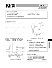 datasheet for RF2917 by RF Micro Devices (RFMD)