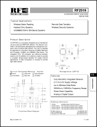 datasheet for RF2919 by RF Micro Devices (RFMD)