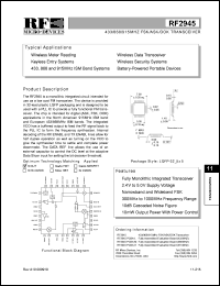 datasheet for RF2945 by RF Micro Devices (RFMD)