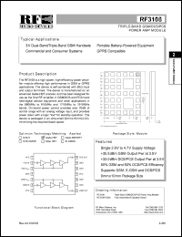 datasheet for RF3108 by RF Micro Devices (RFMD)
