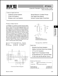 datasheet for RF9958PCBA by RF Micro Devices (RFMD)