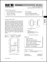 datasheet for RF3322 by RF Micro Devices (RFMD)