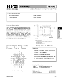 datasheet for RF9678 by RF Micro Devices (RFMD)