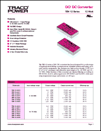 datasheet for TEN12-2421 by 