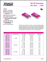 datasheet for TEN15-2423 by 