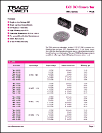 datasheet for TMA0512S by 