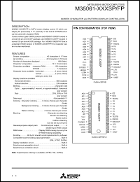 datasheet for M35061-XXXSP by Mitsubishi Electric Corporation, Semiconductor Group