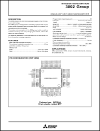 datasheet for M38020M1-XXXSP by Mitsubishi Electric Corporation, Semiconductor Group
