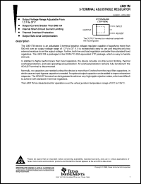 datasheet for LM317MKTPR by Texas Instruments