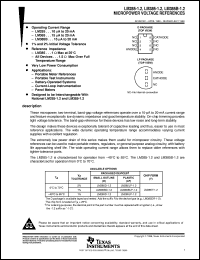 datasheet for LM285LP-1-2 by Texas Instruments