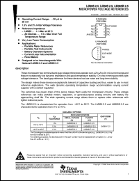 datasheet for LM385D-2-5 by Texas Instruments