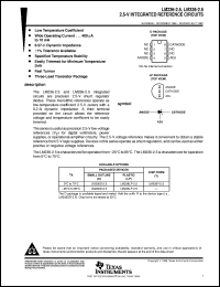 datasheet for LM336BDR-2-5 by Texas Instruments