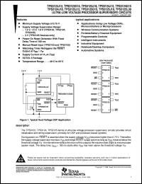 datasheet for TPS3124J12DBVT by Texas Instruments