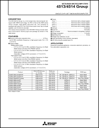 datasheet for M34513E4SP by Mitsubishi Electric Corporation, Semiconductor Group