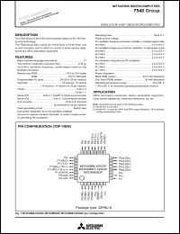 datasheet for M37540M4T-XXXGP by Mitsubishi Electric Corporation, Semiconductor Group