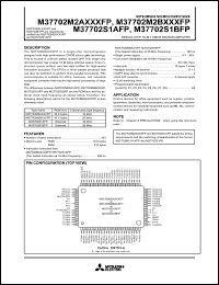 datasheet for M37702M2BXXXFP by Mitsubishi Electric Corporation, Semiconductor Group