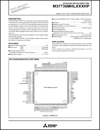 datasheet for M37736MHLXXXHP by Mitsubishi Electric Corporation, Semiconductor Group