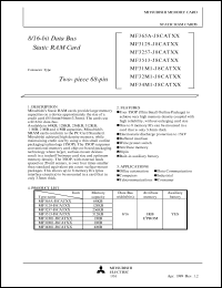 datasheet for MF365A-J8CATXX by Mitsubishi Electric Corporation, Semiconductor Group