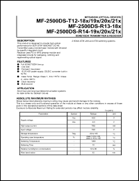 datasheet for MF-2500DS-T12-181 by Mitsubishi Electric Corporation, Semiconductor Group