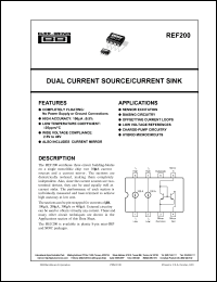 datasheet for REF200AP by Burr-Brown Corporation
