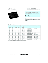 datasheet for 24IMS15-05-9R by 