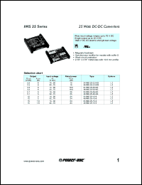 datasheet for 24IMS25-2.5-9G by 