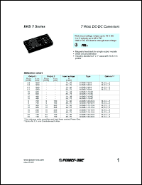 datasheet for 24IMS7-12-9C by 