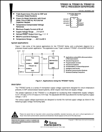 datasheet for TPS3307-25DR by Texas Instruments