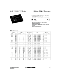 datasheet for 20IMX15-05-9R by 