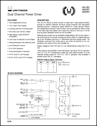 datasheet for UC3707DWTR by Texas Instruments