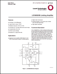 datasheet for LG1605DXB-FLP by 