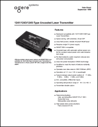 datasheet for 1245CAFC by 