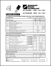 datasheet for APT1004RBN by Advanced Power Technology (APT)