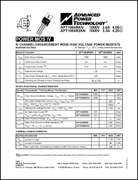 datasheet for APT1004RKN by Advanced Power Technology (APT)