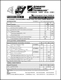 datasheet for APT10050JN by Advanced Power Technology (APT)