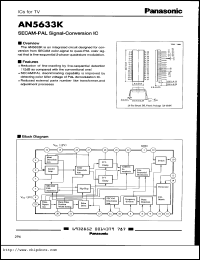 datasheet for AN5633K by Panasonic - Semiconductor Company of Matsushita Electronics Corporation