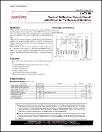 datasheet for LA7836 by SANYO Electric Co., Ltd.