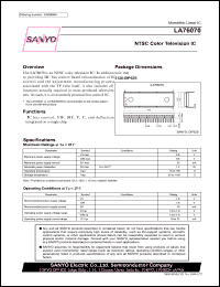 datasheet for LA76070 by SANYO Electric Co., Ltd.