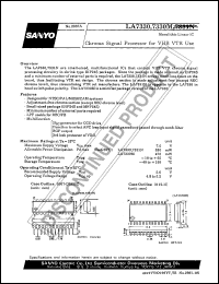 datasheet for LA7330 by SANYO Electric Co., Ltd.