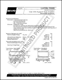 datasheet for LA7320 by SANYO Electric Co., Ltd.