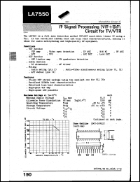 datasheet for LA7550 by SANYO Electric Co., Ltd.