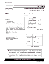 datasheet for LB11995H by SANYO Electric Co., Ltd.